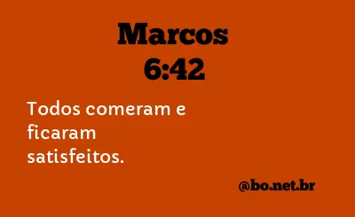 Marcos 6:42 NTLH