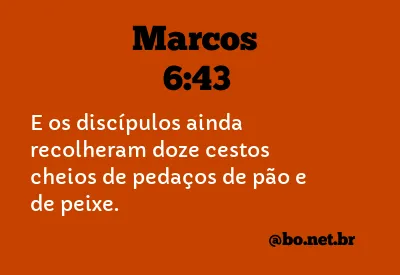 Marcos 6:43 NTLH