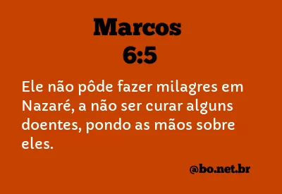 Marcos 6:5 NTLH