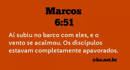 Marcos 6:51 NTLH