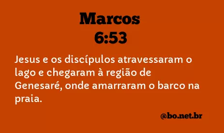 Marcos 6:53 NTLH