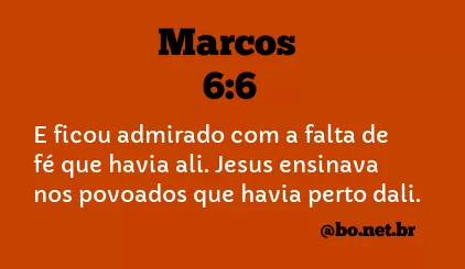 Marcos 6:6 NTLH