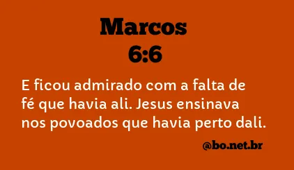 Marcos 6:6 NTLH