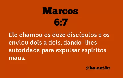 Marcos 6:7 NTLH