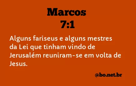Marcos 7:1 NTLH
