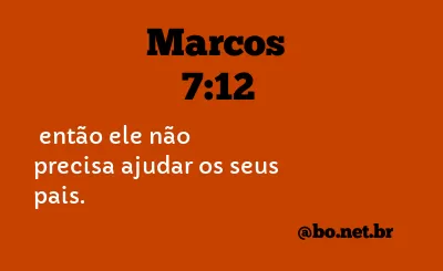 Marcos 7:12 NTLH