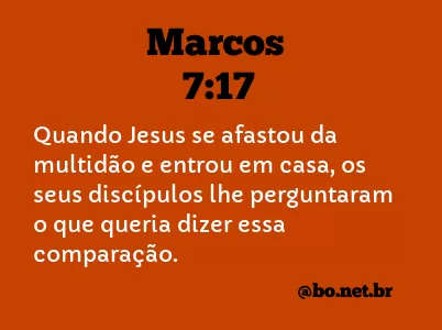 Marcos 7:17 NTLH