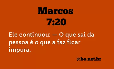 Marcos 7:20 NTLH