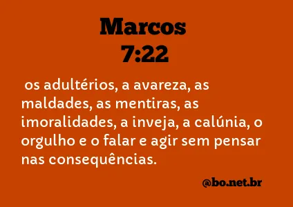 Marcos 7:22 NTLH