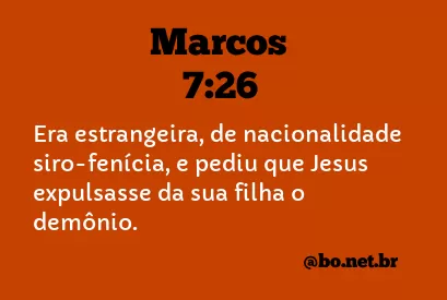 Marcos 7:26 NTLH