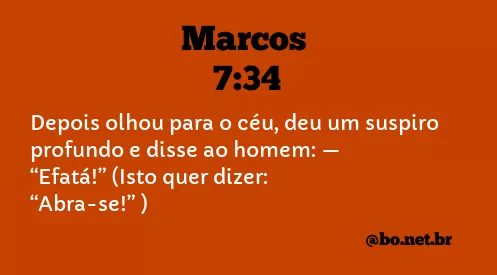 Marcos 7:34 NTLH