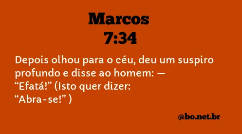 Marcos 7:34 NTLH