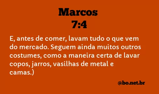 Marcos 7:4 NTLH