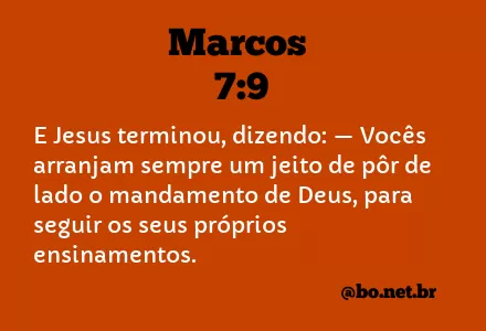 Marcos 7:9 NTLH