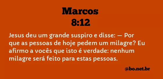 Marcos 8:12 NTLH