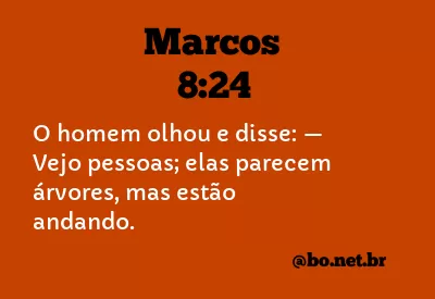 Marcos 8:24 NTLH