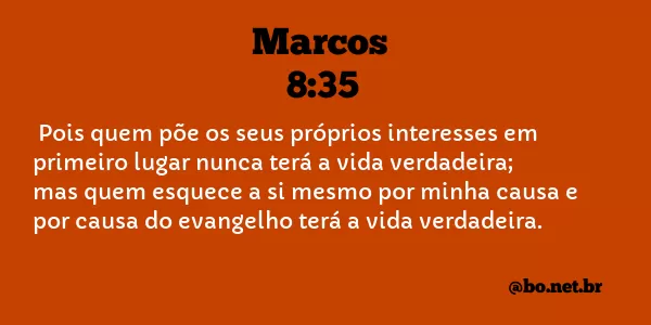 Marcos 8:35 NTLH