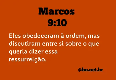 Marcos 9:10 NTLH