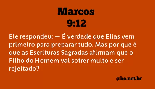 Marcos 9:12 NTLH