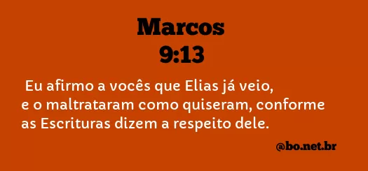 Marcos 9:13 NTLH