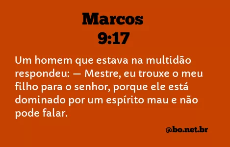 Marcos 9:17 NTLH