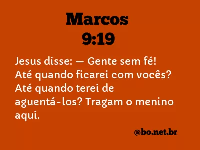 Marcos 9:19 NTLH