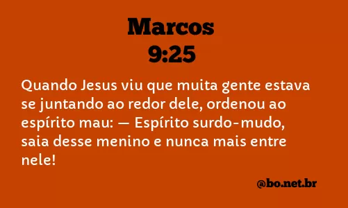 Marcos 9:25 NTLH