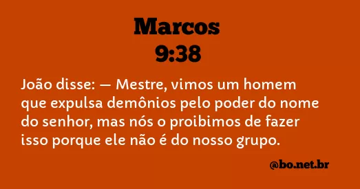 Marcos 9:38 NTLH