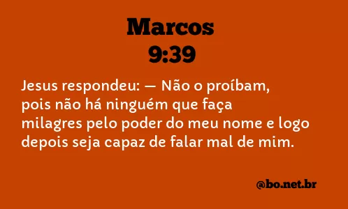 Marcos 9:39 NTLH