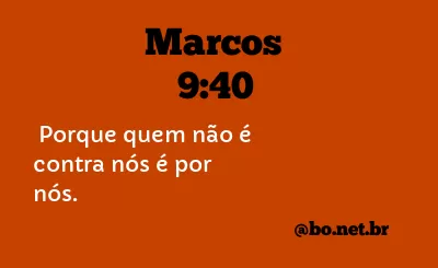 Marcos 9:40 NTLH
