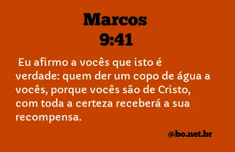 Marcos 9:41 NTLH