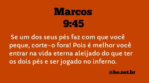 Marcos 9:45 NTLH