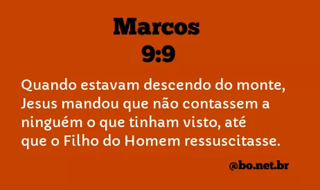 Marcos 9:9 NTLH