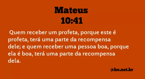 Mateus 10:41 NTLH
