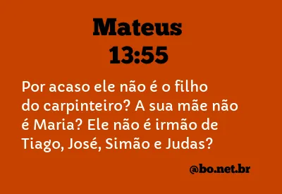 Mateus 13:55 NTLH