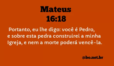Mateus 16:18 NTLH