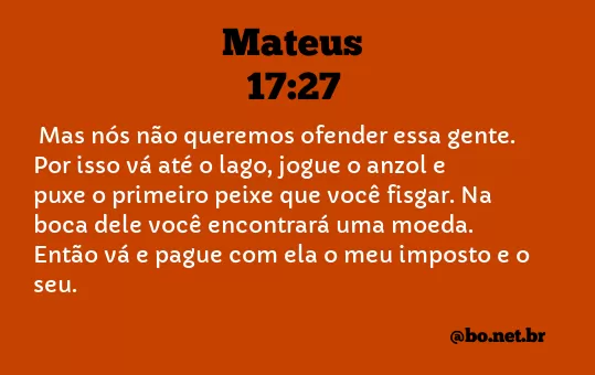 Mateus 17:27 NTLH