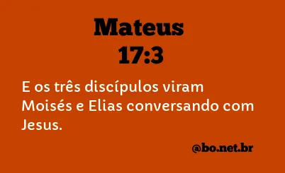 Mateus 17:3 NTLH