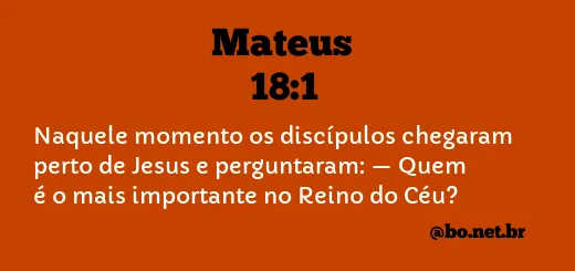 Mateus 18:1 NTLH