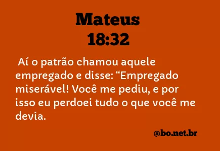 Mateus 18:32 NTLH