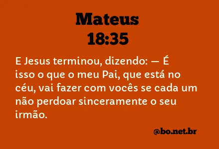 Mateus 18:35 NTLH