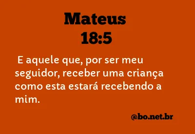 Mateus 18:5 NTLH