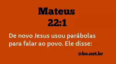 Mateus 22:1 NTLH