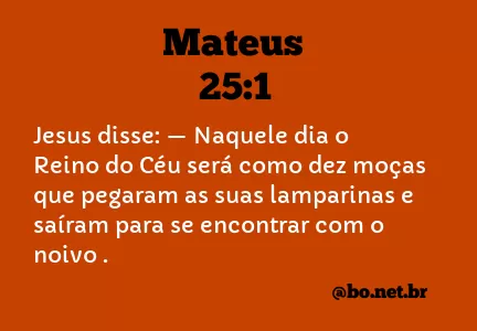 Mateus 25:1 NTLH