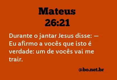 Mateus 26:21 NTLH