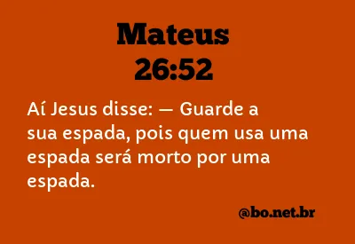 Mateus 26:52 NTLH