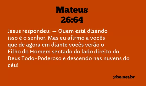 Mateus 26:64 NTLH