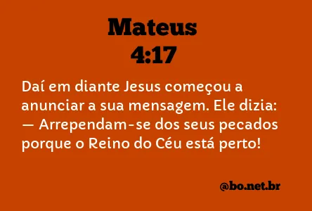 Mateus 4:17 NTLH