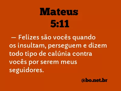 Mateus 5:11 NTLH
