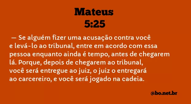 Mateus 5:25 NTLH